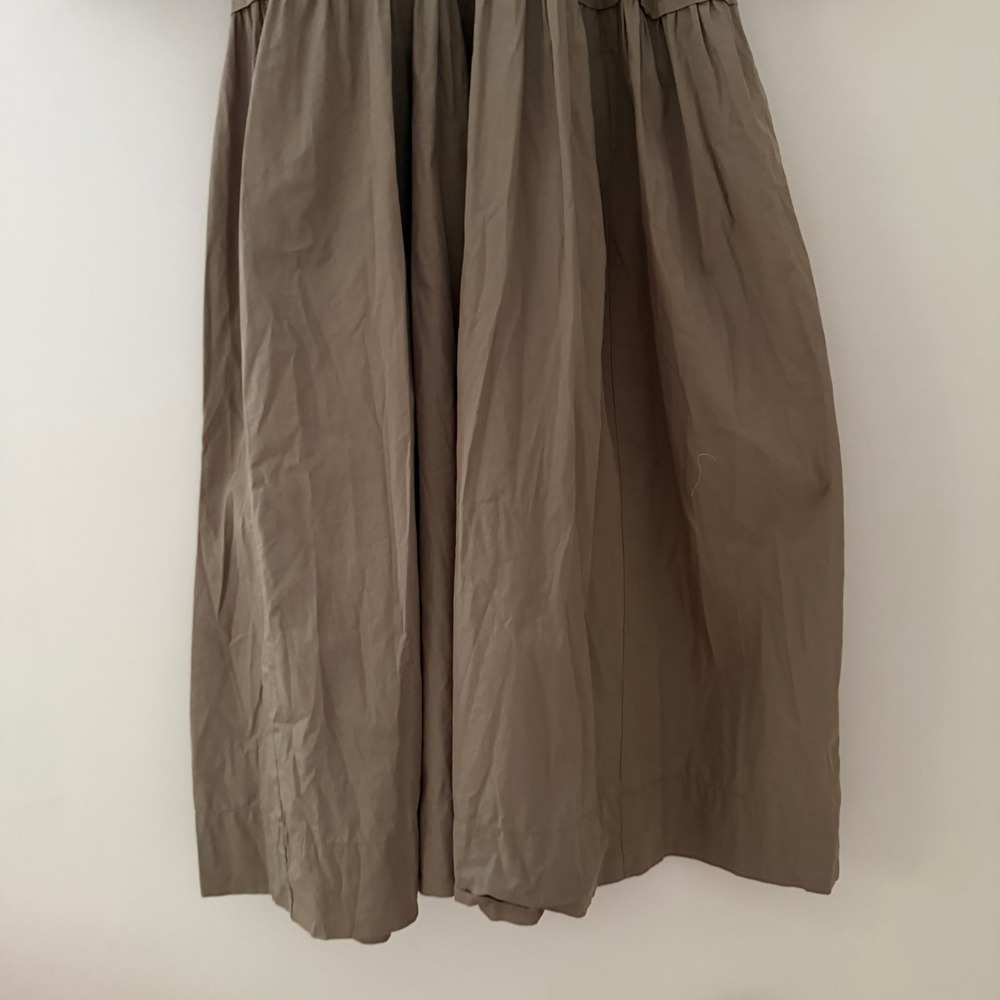 Free People Syd Poplin Midi Dress Tiered Puff Sleeve Womens Size S - Picture 2 of 10